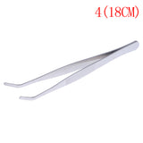 1PC Hot New Stainless Multifuctional Steel Elbow Tweezers Aquarium Clear Clip Tool Medical Repair Tools 12.5/14/16/18/20/25/30cm