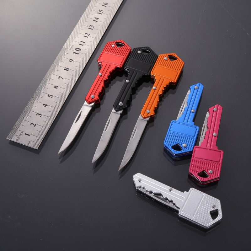 Mini Key Knife Letter Camp Outdoor Keyring Ring Keychain Fold Open Opener Pocket Package Survive gadget Multi Tool Blade Box kit