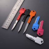 Mini Key Knife Letter Camp Outdoor Keyring Ring Keychain Fold Open Opener Pocket Package Survive gadget Multi Tool Blade Box kit