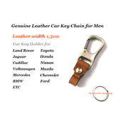 Genuine Leather Key Smart Wallet DIY Car Keychain EDC Pocket Key Holder Keys Organizer Brand Quality