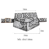 New Fanny Pack Women Waist Belt Bag serpentine Vintage Waist Bags Girl Fashion Bum Pouch Phone Leather Chest Packs Mochila mujer