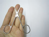 Stainless Steel Beauty Mini Small Bend blade Eyebrow Eyelash scissor Trimmer Makeup Cosmetic Tool shear trim manicure