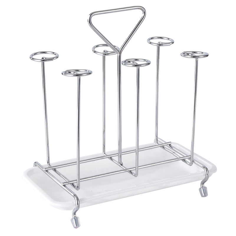 Metal Glass Cup Water Storage Shelf Drying Cup Drainage Organizer Kitchen Stand Glass Holder Drain Rack for Home Kitchen