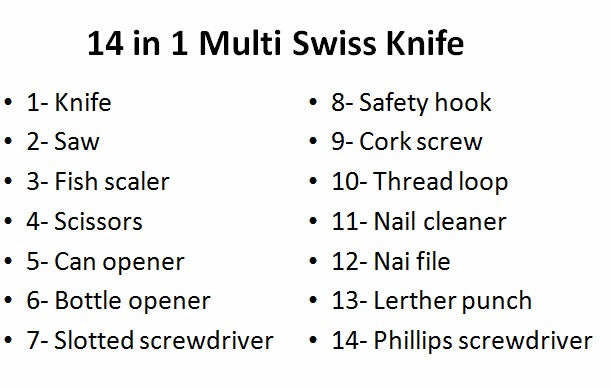 Titanium Black Multifunctional Swiss Knife Multi Purpose Army Folding Pocket Knife Outdoor Camping Survival EDC Tool Secondary image