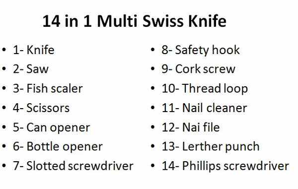 Titanium Black Multifunctional Swiss Knife Multi Purpose Army Folding Pocket Knife Outdoor Camping Survival EDC Tool