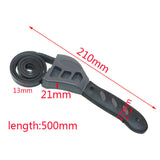 Mini 500mm Multifunction Pipeline Wrench Rubber Strap Wrench Jar Lids Tighten Loosen Plumbing Tool Universal Oil Filter Spanner