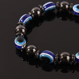 Fashion Weight Loss Round Black and Blue Stone Magnetic Therapy Bracelet Health Care Luxury Slimming Product Face Lift Tools