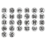 Retro Wood Stamp Classic 26 Letter A-Z Alphabet Initial Sealing Wax Seal Stamp Ancient Seal Post Decorative Antique Stamp Gifts