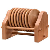 High Quality Bamboo Coaster and Holder Set Home Office Meeting Room Mugs Drinking Cup Mat Kung fu Tea Set Accessories