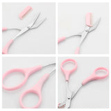 12.5cm(4.92'') Trimmer cosmetic makeup com Beauty Girl Lady Women Eyebrow Scissorb shear groom hair trim Eyelash eye brow tool