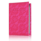 Luxury Elegant Women Passport Cover Pink World Universal Travel Passport ticket holder Cover on the Passport Case passport pouch