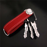 Car Key Pouch Bag Case Wallet Holder Chain Key Wallet Ring Collector Housekeeper EDC Pocket Key Organizer Smart Leather Keychain