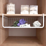 Home Storage Basket Kitchen Multifunctional Storage Rack Under Cabinet Storage Shelf Basket Wire Rack Organizer Storage