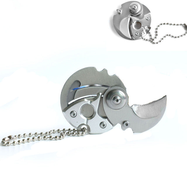 Pocket Fold Mini knife Gear Peeler Peel Combat Open Camp Coin Outdoor Self Defend EDC Opener Parcel Box Claw Package Letter