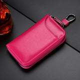 Genuine Leather Wallet Keychain Holder Pouch Purse Key Organizer Cover Bag Fashion Men Key Holder Car Key Case housekeeper