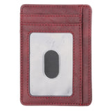 Slim Rfid Blocking Leather Wallet Credit Id Card Holder Purse Money Clip Card Case Passport Cover Business Card Holder Tarjetero