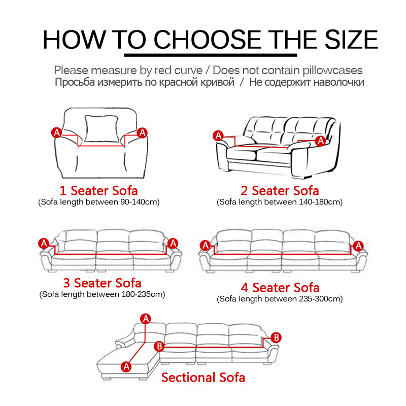 Grey Elastic Sofa Cover Cotton All-inclusive Stretch Slipcover Couch Cover Sofa Towel Sofa Cover for Living Room copridivano 1pc