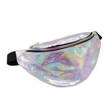 New Fanny Pack Multi-function Steam Punk Leg Fashion  Chest Bag Reflective Laser Shoulder Bag Women's Belt Waist Bag Pochete