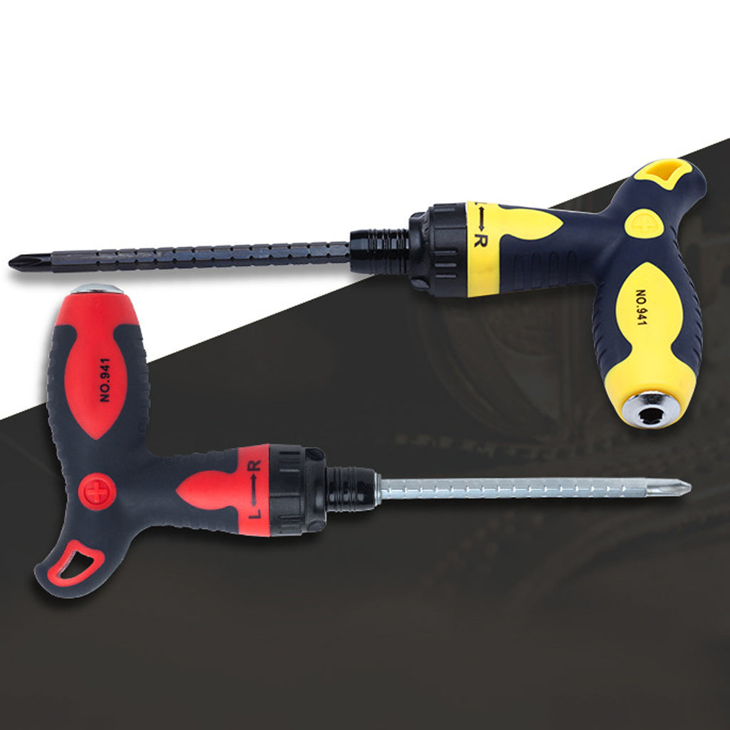 1PCS Screwdriver T-type Anti-slip Alloy Steel Multifunctional T Handle Ratchet Screwdriver Repair Hand Tools High-quality