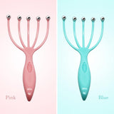 1Pc Five Finger Relax Massager Head Hair Held SPA Scalp Neck Stress Release Head Physician Steel Ball Massage Relaxation