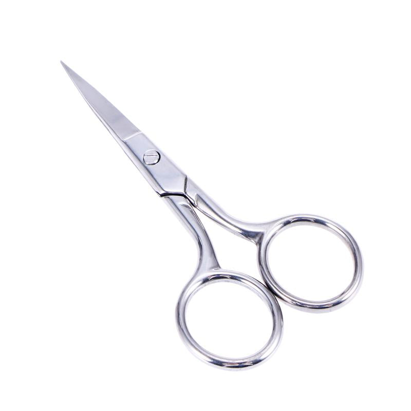 Stainless Steel Nose Hair Scissors Beard Eyebrow Facial Hairs False Eyelashes Trimmer Scissors with Sharp Edge Blades Main image