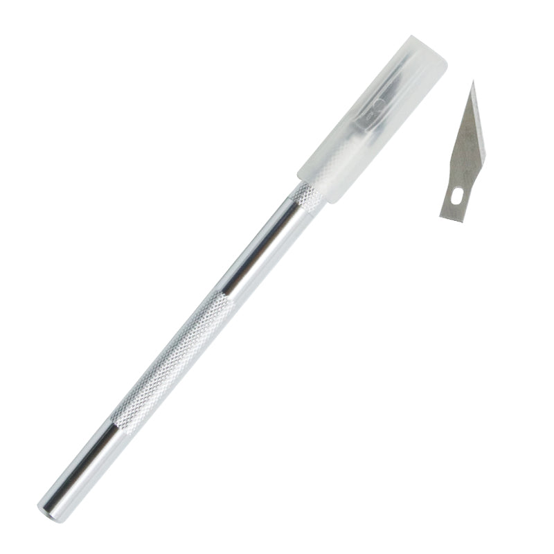Non-Slip Metal Scalpel Knife Tools Kit Cutter Engraving Craft knives + 5pcs Blades Mobile Phone PCB DIY Repair Hand Tools