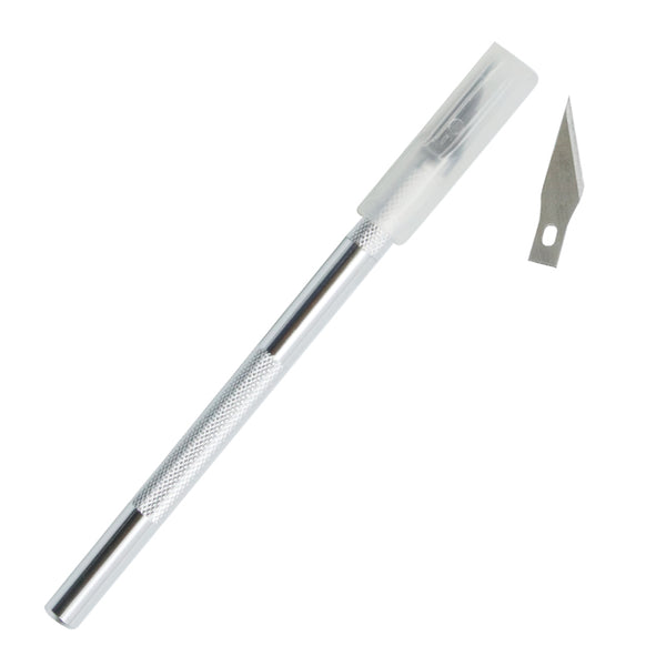 Non-Slip Metal Scalpel Knife Tools Kit Cutter Engraving Craft knives + 5pcs Blades Mobile Phone PCB DIY Repair Hand Tools