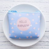 10pcs/lot Fashion Mini Canvas Coin Purse Small Women Wallet Female Purse Korean Cartoon Lovely Style  Purse Coin Purse Money Bag