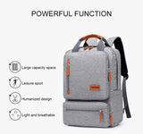 Men's Backpack Casual Business Notebook Backpack Light 15.6-inch Laptop Bag Anti Theft Backpack Travel Rucksack Gray sac a dos