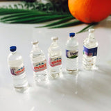 4pcs/lot  1:12 Mini Mineral Water Scale Models Dollhouse Miniature Toy Doll Food Kitchen living Room Accessories Kids Gift Toys