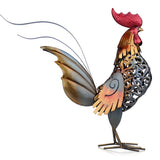 Metal Figurine Iron Rooster Home Decor Articles Vivid Colorful Figurine Craft Gift For Home Decoration Accessories