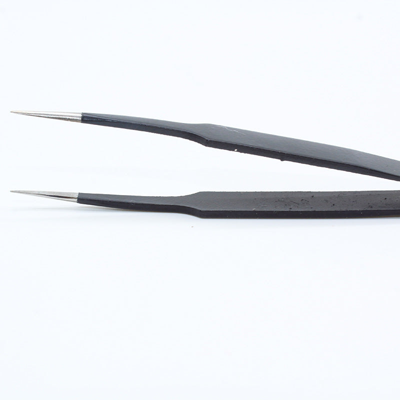 10 model metal anti-static bending straight tip tweezers precision welding  electronic ESD tweezers for soldering smd tool set