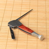 Stainless Steel Pipe 3in1 Red Tobacco Smoking Wood Cleaning Reamers Tamper Tool