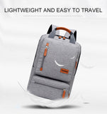 Men's Backpack Casual Business Notebook Backpack Light 15.6-inch Laptop Bag Anti Theft Backpack Travel Rucksack Gray sac a dos