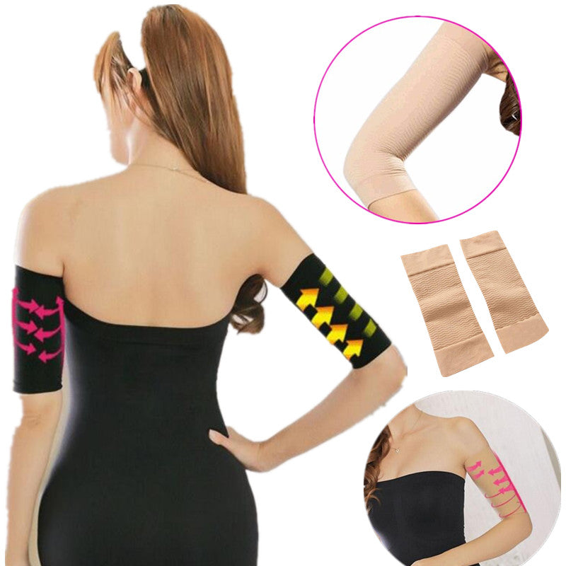2pcs/lot  Weight Loss Calories Compression Arm Leg Shaper Sleeve Varicose Veins Support Tennis Fitness Elbow Socks Slimming Wrap