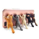 Diy Cat Sucker Animal Phone Bracket Support posture home decor miniature fairy garden decoration accessories modern figurine toy