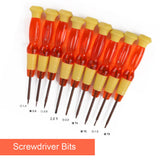 Repair Tool Kit Precision S2 Steel Magnetic Screwdriver Bits T4 -T6/0.8start/1.5/2.0 Screwdriver Opening for iPhone Camera Watch