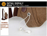Men's Small Chest Sling Bags Travel Hiking Cross Body Messenger Shoulder Backpack Solid Men Canvas Bag Travel Bag Chestbags