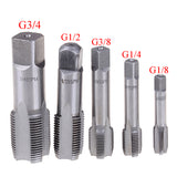 G1/8 1/4 3/8 1/2 3/4 HSS Taper Pipe Tap BSP Metal Screw Thread Cutting Tools