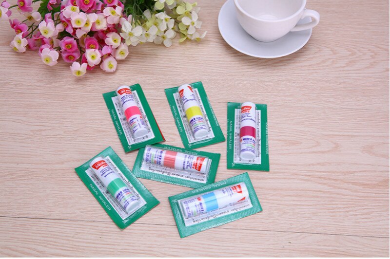 1pc Thailand Nasal Inhaler Poy sian Mark 2 Herbal Nasal Inhaler Poy Sian Stick Mint Cylinder Oil Brancing Breezy Asthma Secondary image