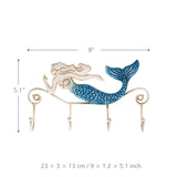 Iron Figurines Crafts Wall Hanger Hook Wall Mount Coats Towels Bags Key Rack Holder for Bathroom Metal Sculpture
