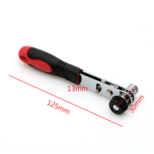 VLEEDC Mini Rapid Ratchet Wrench 1/4" Screwdriver Rod Quick Socket Wrench Tools Red