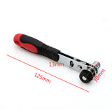 VLEEDC Mini Rapid Ratchet Wrench 1/4" Screwdriver Rod Quick Socket Wrench Tools Red