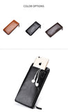 Men's Leather Wallet Classic Long Style Card Holder Male Purse Quality Zipper Large Capacity Brand Luxury Phone Wallet carteira