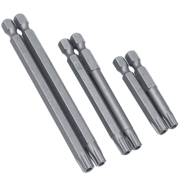 11pcs 12pcs Security Bit Set Tamper Proof Screwdriver Drill Bit Screw Driver Bits Torx Flat Head 1/4"  Hex Driver Bits