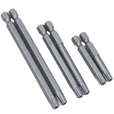 11pcs 12pcs Security Bit Set Tamper Proof Screwdriver Drill Bit Screw Driver Bits Torx Flat Head 1/4"  Hex Driver Bits
