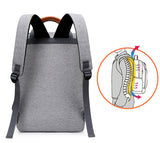 Men's Backpack Casual Business Notebook Backpack Light 15.6-inch Laptop Bag Anti Theft Backpack Travel Rucksack Gray sac a dos