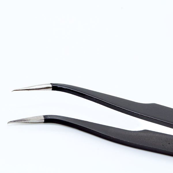 10 model metal anti-static bending straight tip tweezers precision welding  electronic ESD tweezers for soldering smd tool set