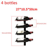 Iron Wall Mounted Wine Holder European-style Tilted/Straight Wine Rack Red Wine Champagne Bottle Display Stand Rack Organizer