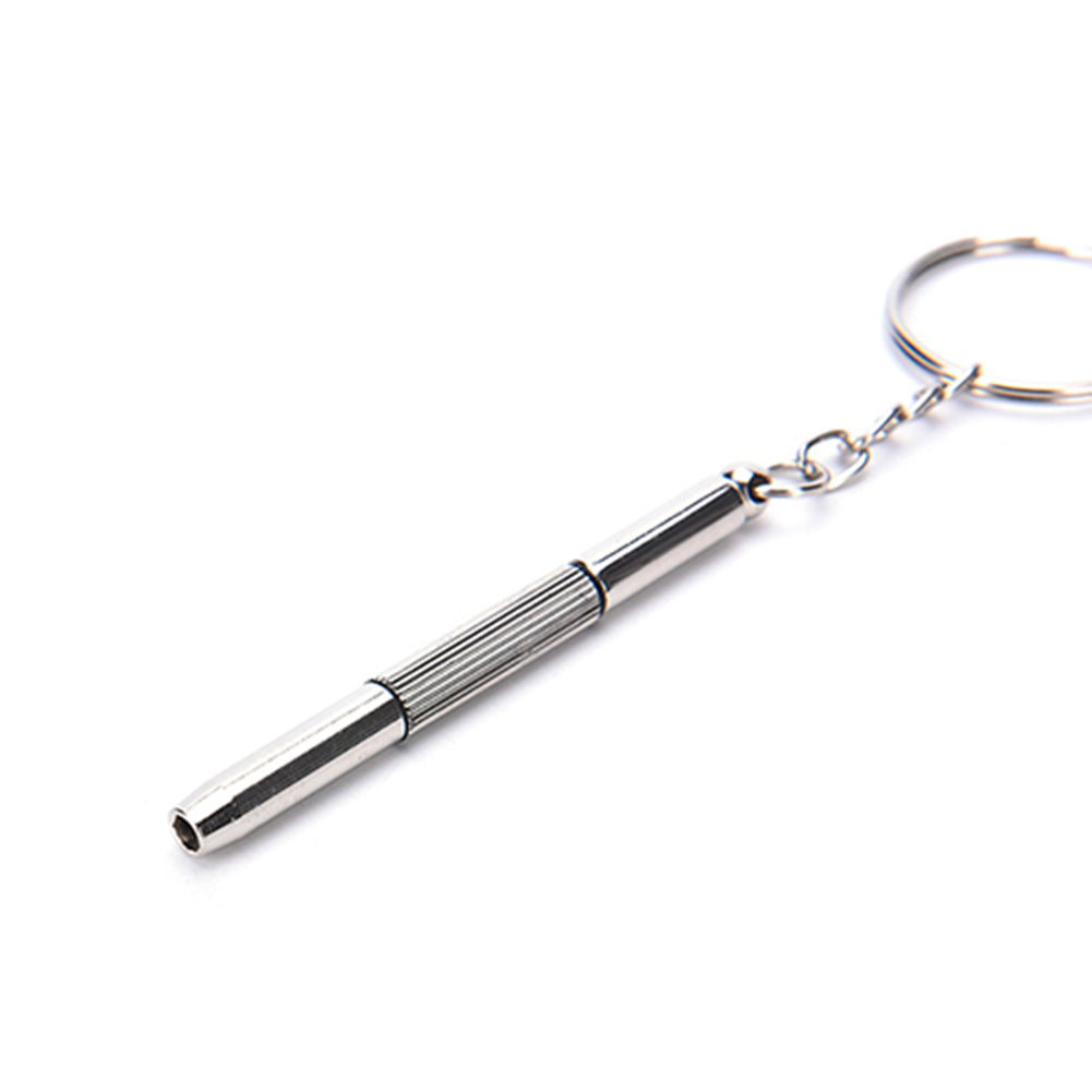 Portable 3 in 1 Keychain Screwdriver Eyeglass Sunglasses Watch Repair Kit Tool